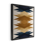 Bold Geometric Triangles V Framed Canvas Print Gallery Image 2