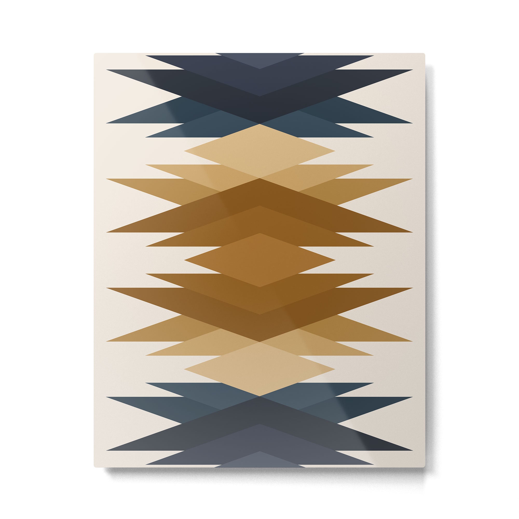 Bold Geometric Triangles V Metal Print Gallery Image 4