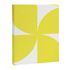 Bold Minimalism CLXXVII Bright Yellow & White Canvas Print Gallery Image 8
