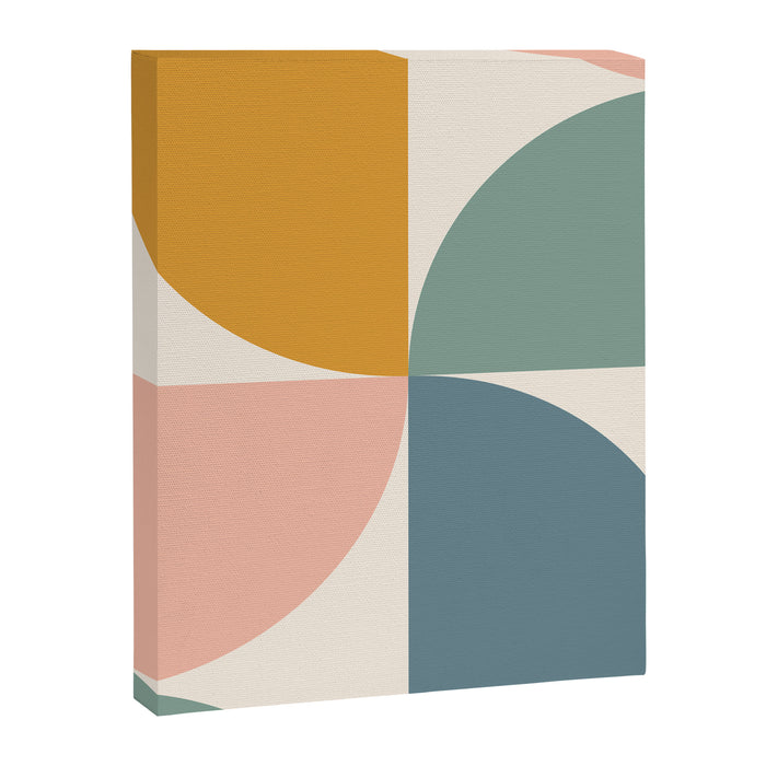 Bauhaus Mid Century Modern Geometric II Natural Pastel Canvas Print Gallery Image 1