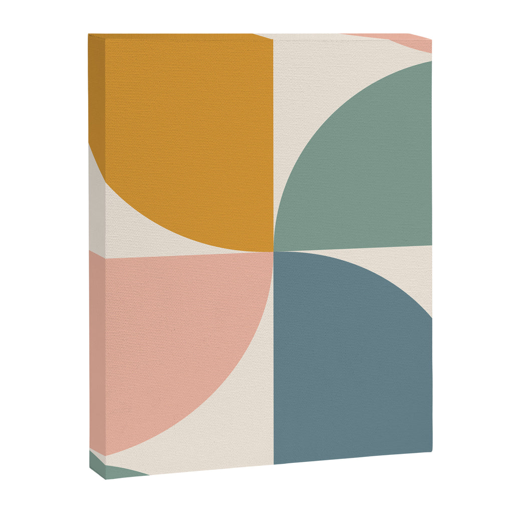 Bauhaus Mid Century Modern Geometric II Natural Pastel Canvas Print Gallery Image 8