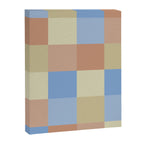 Bold Muted Checks Pattern - Large VII Canvas Print Gallery Image 8