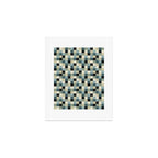 Bold Muted Checks Pattern - Small III Art Print Gallery Image 1