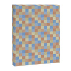 Bold Muted Checks Pattern - Small VII Canvas Print Gallery Image 8