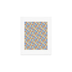 Bold Muted Checks Pattern - Small VII Art Print Gallery Image 1