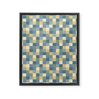 Bold Natural Checks Pattern - Small VIII Framed Canvas Print Gallery Image 8