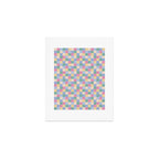 Bold Pastel Checks Pattern - Small XXXII Art Print Gallery Image 1