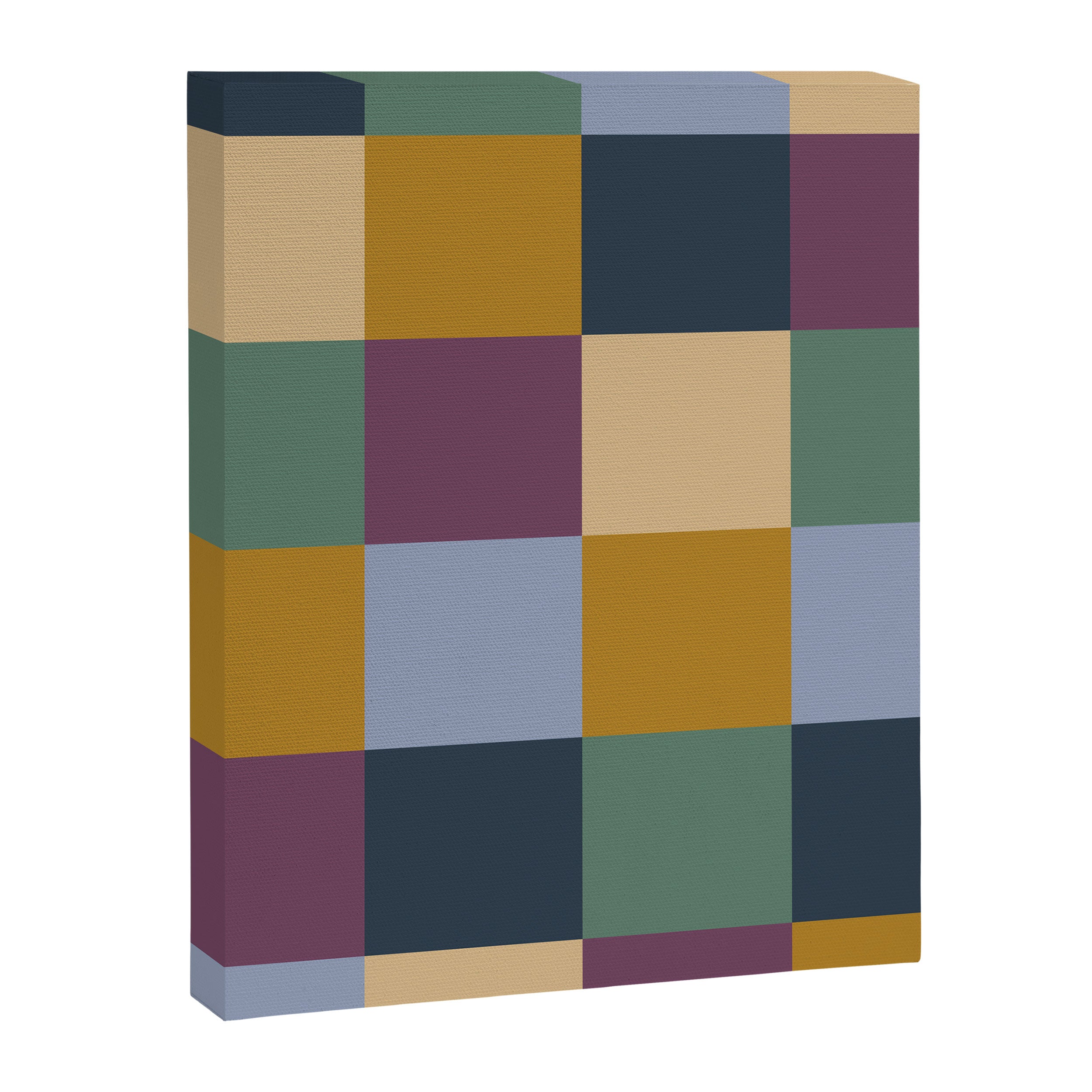 Bold Retro Checks Pattern - Large XIV Canvas Print Gallery Image 8