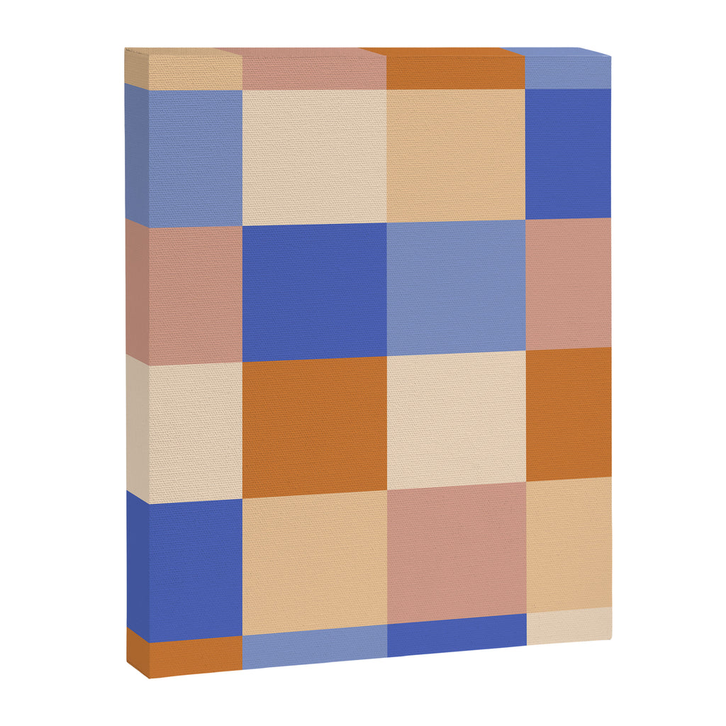 Bold Retro Checks Pattern - Large XXIX Canvas Print Gallery Image 8