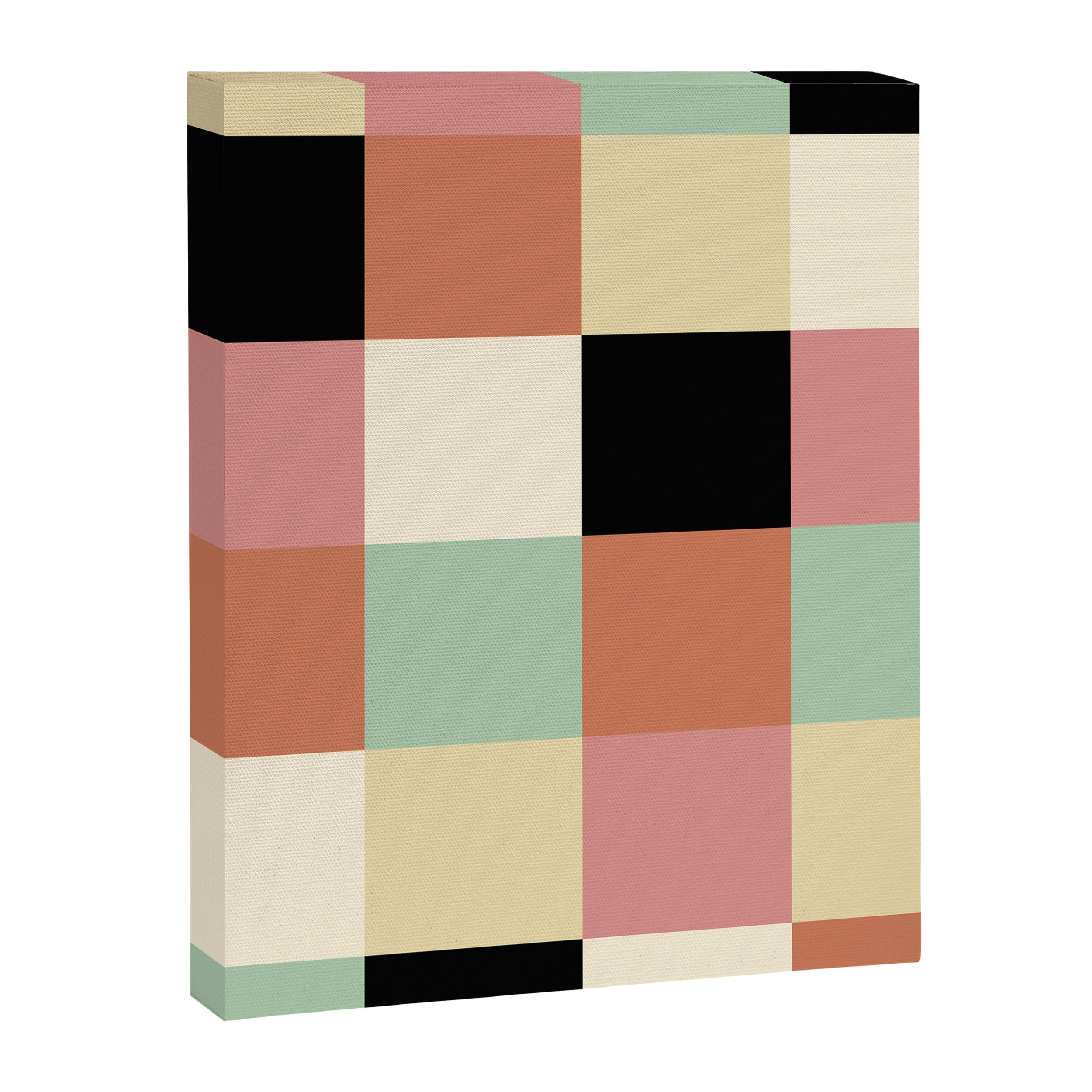 Bold Retro Checks Pattern - Large XXXIV Canvas Print Gallery Image 8