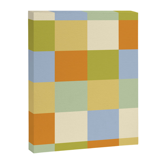 Bold Retro Checks Pattern - Large XXXVI Canvas Print Gallery Image 1