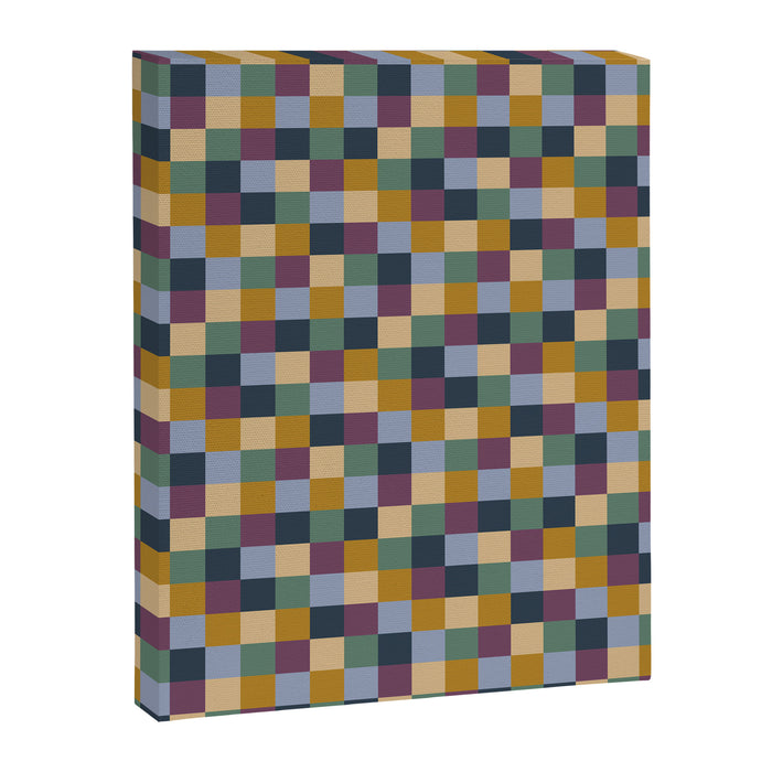 Bold Retro Checks Pattern - Small XIV Canvas Print Gallery Image 1