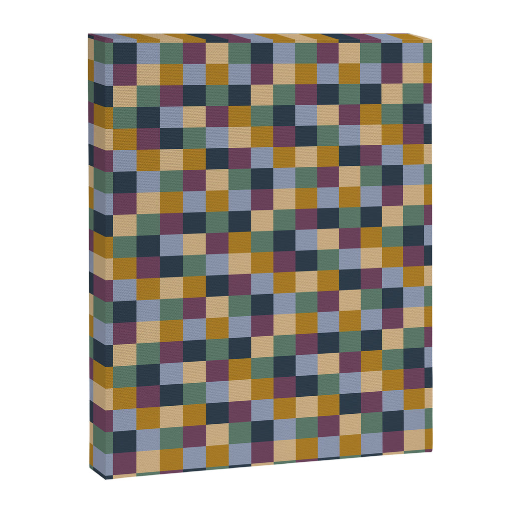 Bold Retro Checks Pattern - Small XIV Canvas Print Gallery Image 8