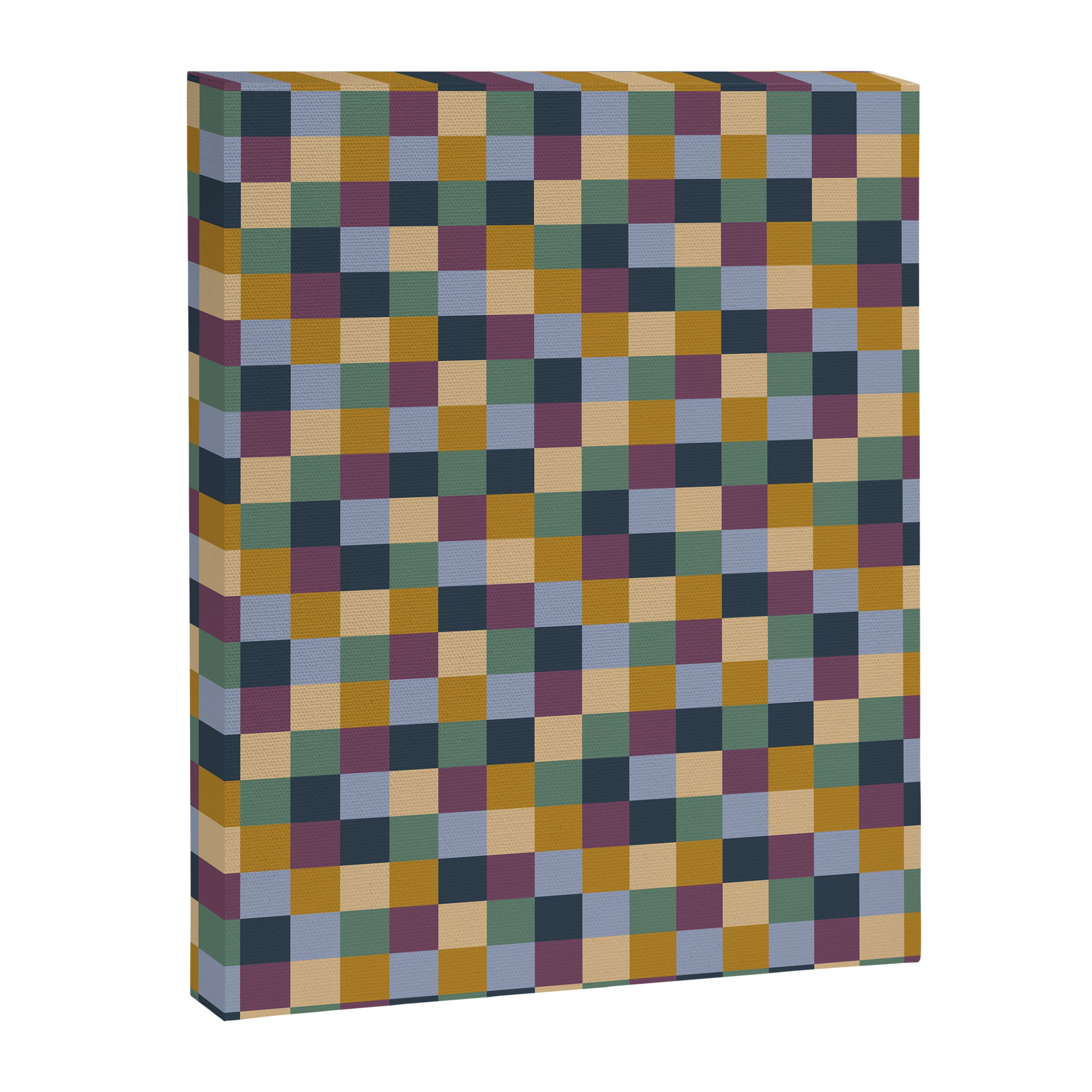 Bold Retro Checks Pattern - Small XIV Canvas Print Gallery Image 8