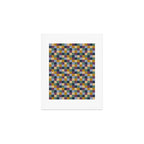 Bold Retro Checks Pattern - Small XIV Art Print Gallery Image 1