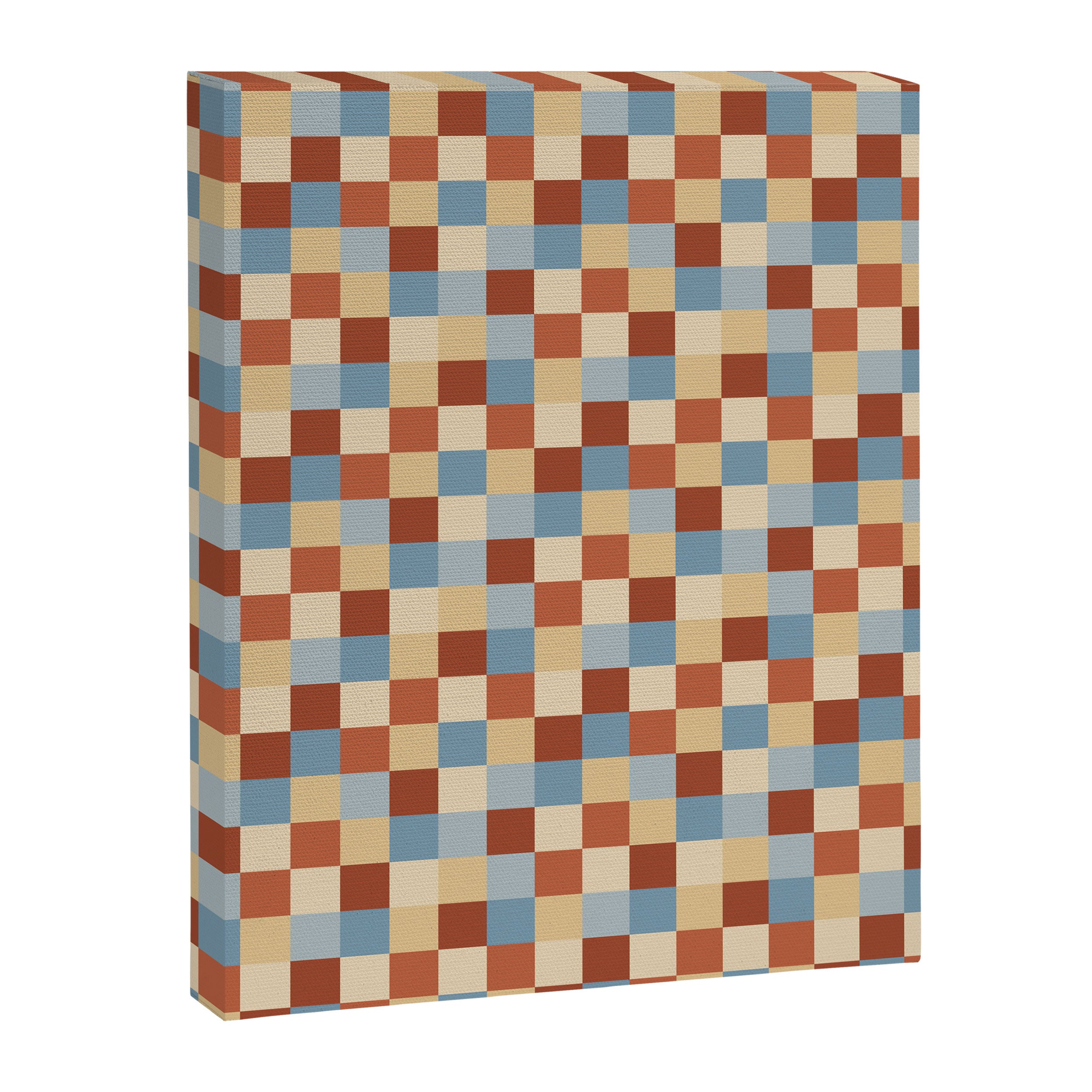 Bold Retro Checks Pattern - Small XX Canvas Print Gallery Image 8