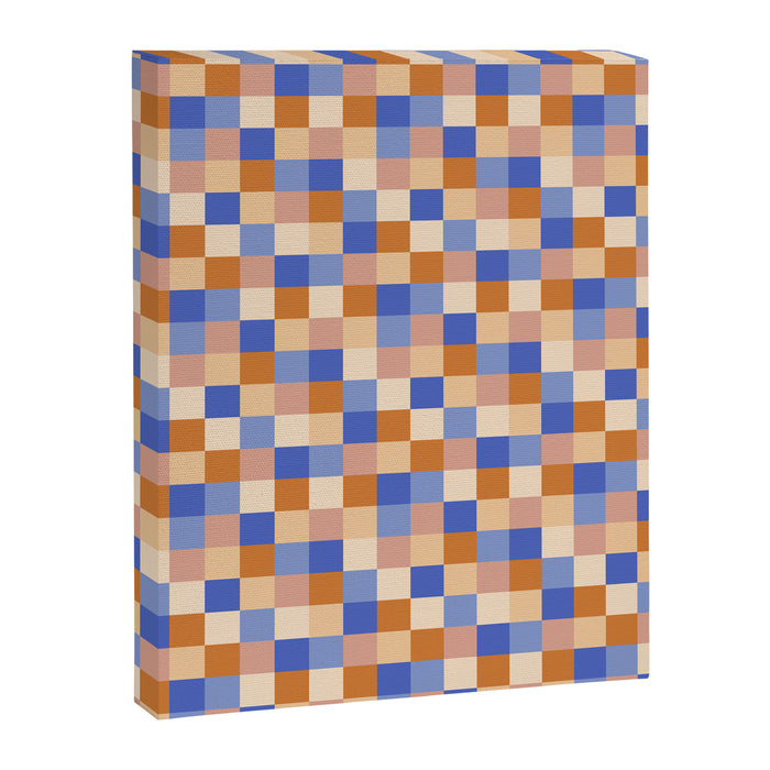 Bold Retro Checks Pattern - Small XXIX Canvas Print Gallery Image 1