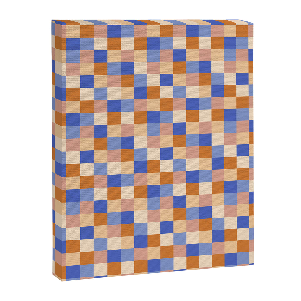 Bold Retro Checks Pattern - Small XXIX Canvas Print Gallery Image 8