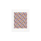 Bold Retro Checks Pattern - Small XXIX Art Print Gallery Image 1