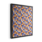 Bold Retro Checks Pattern - Small XXIX Framed Canvas Print Gallery Image 2