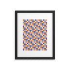 Bold Retro Checks Pattern - Small XXIX Framed Art Print Gallery Image 6