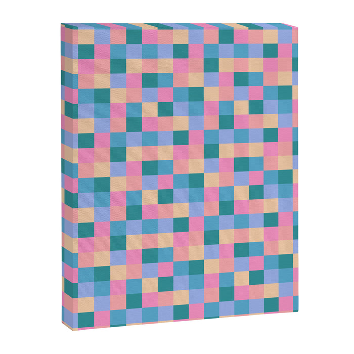 Bold Retro Checks Pattern - Small XXXI Canvas Print Gallery Image 1