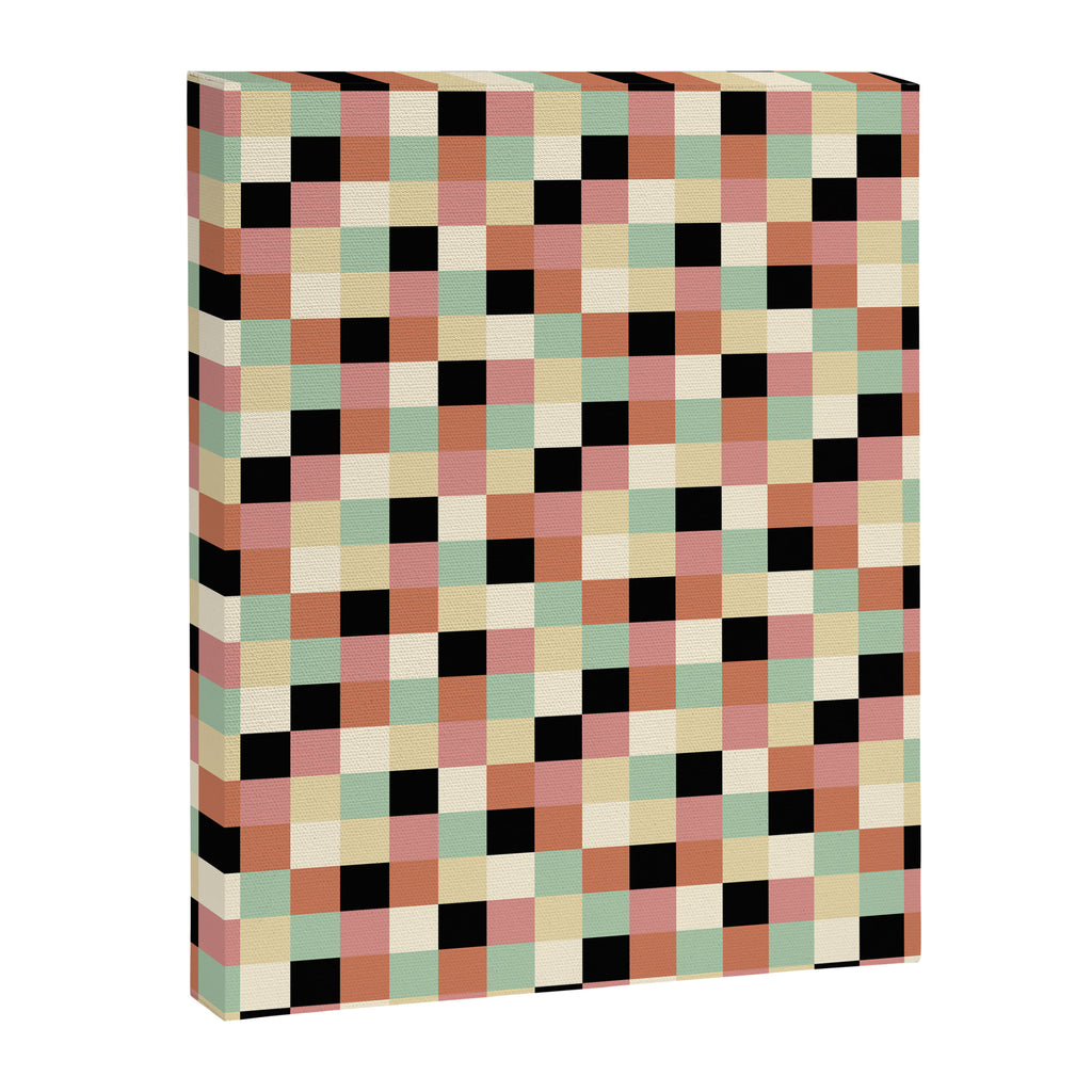 Bold Retro Checks Pattern - Small XXXIV Canvas Print Gallery Image 8