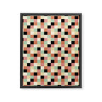 Bold Retro Checks Pattern - Small XXXIV Framed Canvas Print Gallery Image 8