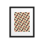 Bold Retro Checks Pattern - Small XXXIV Framed Art Print Gallery Image 6