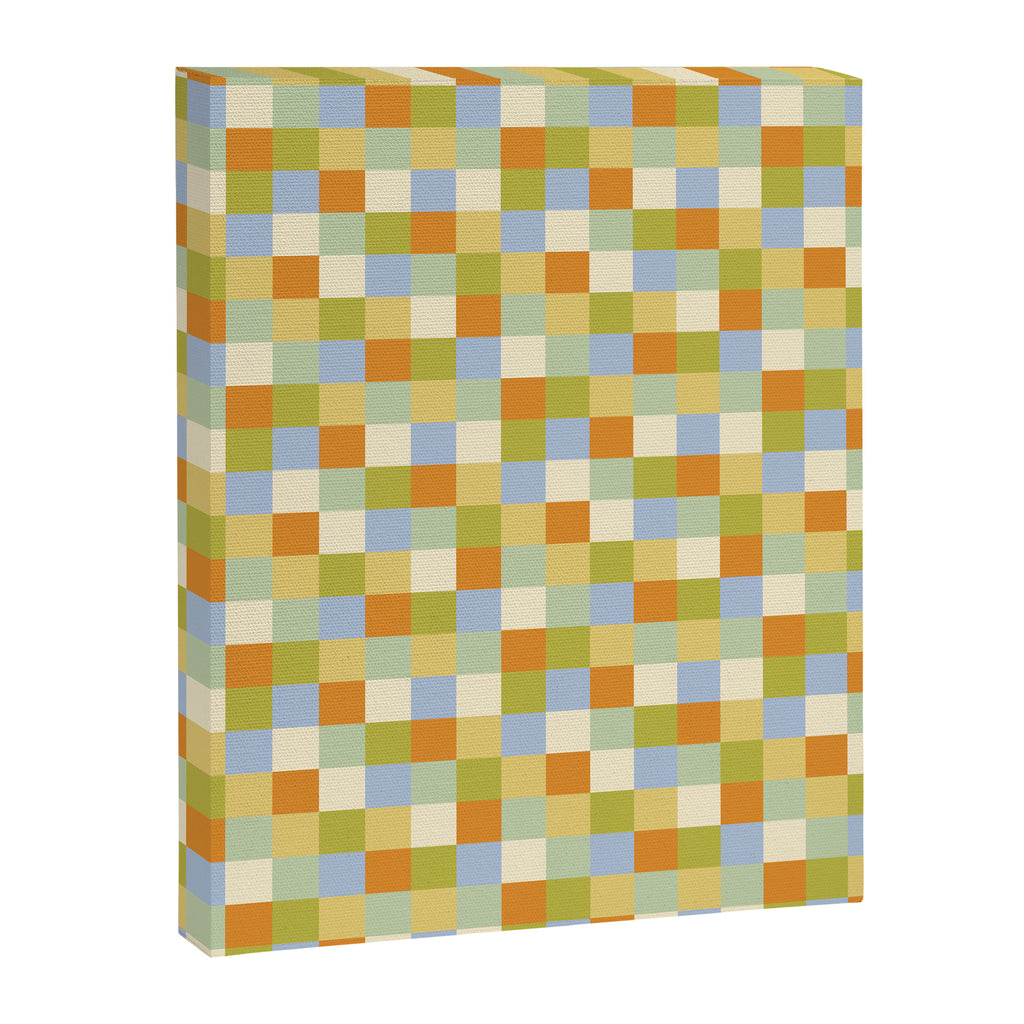 Bold Retro Checks Pattern - Small XXXVI Canvas Print Gallery Image 8