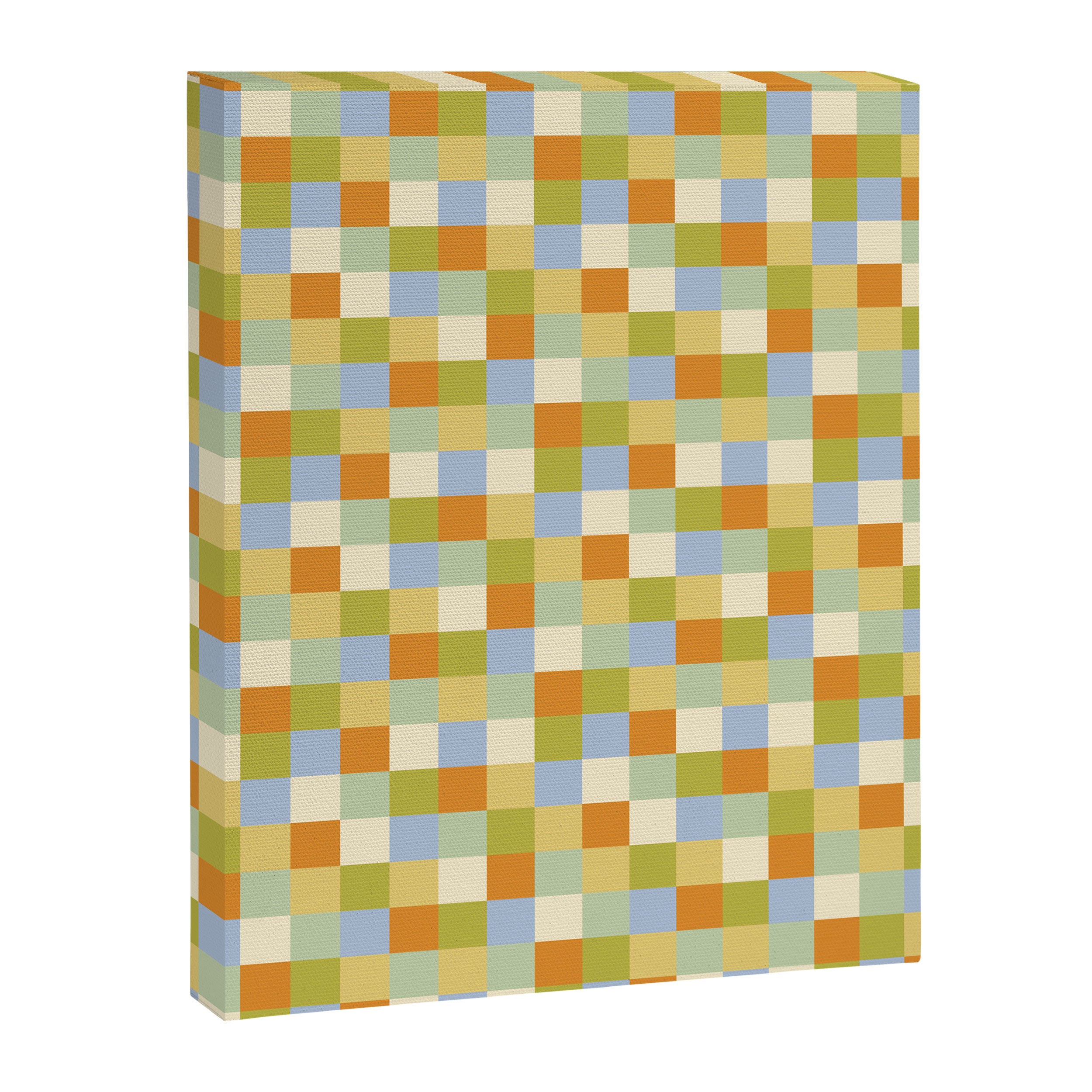 Bold Retro Checks Pattern - Small XXXVI Canvas Print Gallery Image 8