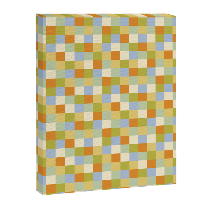 Bold Retro Checks Pattern - Small XXXVI Canvas Print Gallery Image 1