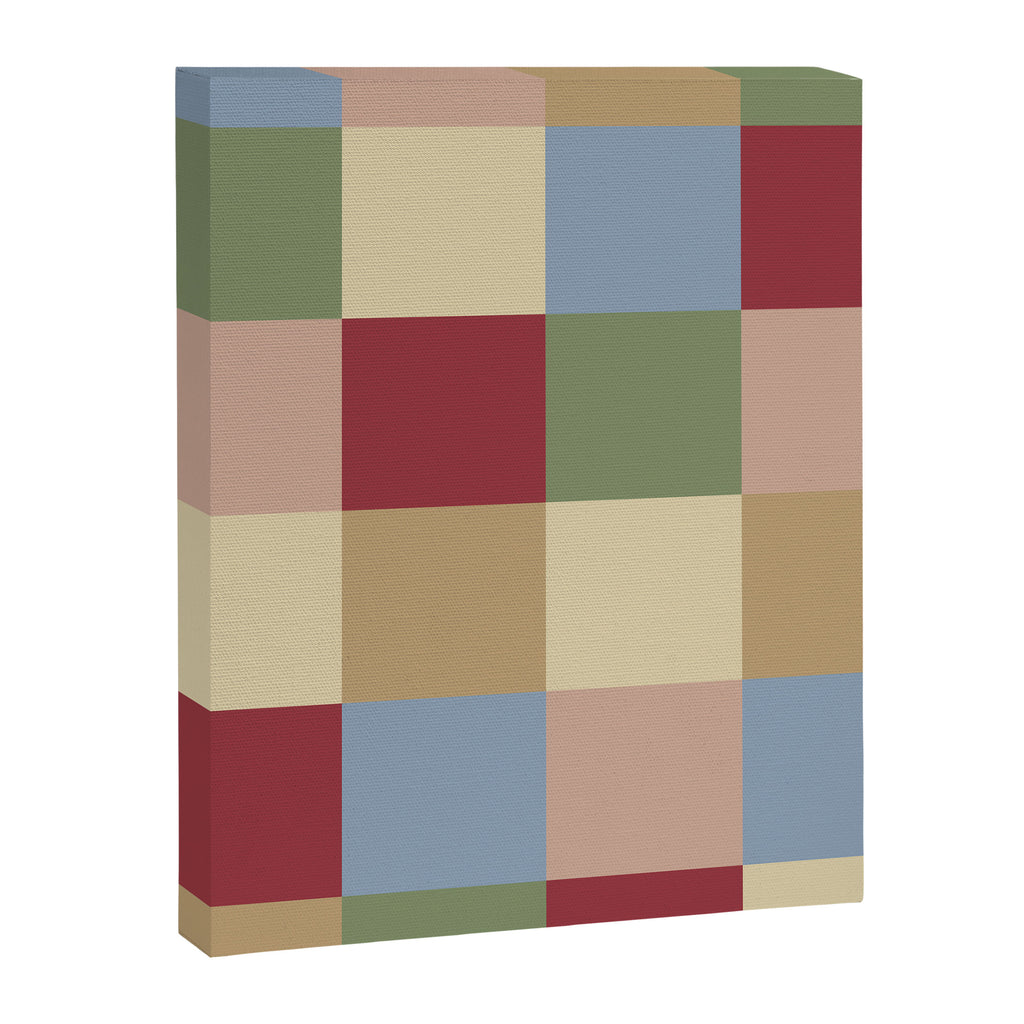 Bold Vintage Checks Pattern - Large XXI Canvas Print Gallery Image 8