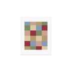 Bold Vintage Checks Pattern - Large XXI Art Print Gallery Image 1