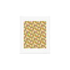 Bold Vintage Checks Pattern - Small XIX Art Print Gallery Image 1