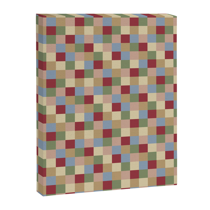 Bold Vintage Checks Pattern - Small XXI Canvas Print Gallery Image 1