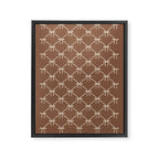 Bows and Ribbons Pattern LXII Coffee Creme Framed Canvas Print Gallery Image 8
