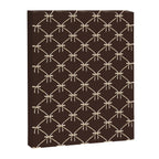 Bows and Ribbons Pattern LXIII Mocha Brown Canvas Print Gallery Image 8