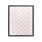 Bows & Ribbons Pattern I Pastel Pink Framed Canvas Print Gallery Image 8