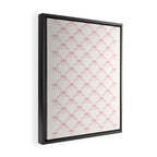 Bows & Ribbons Pattern I Pastel Pink Framed Canvas Print Gallery Image 2