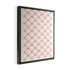 Bows & Ribbons Pattern II Red Framed Canvas Print Gallery Image 2