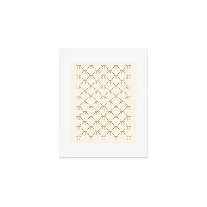 Bows & Ribbons Pattern III Neutral Art Print Gallery Image 1