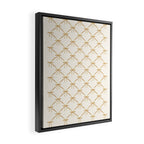 Bows & Ribbons Pattern III Neutral Framed Canvas Print Gallery Image 2