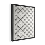 Bows & Ribbons Pattern IV Black and White Framed Canvas Print Gallery Image 2