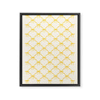 Bows & Ribbons Pattern IX Yellow Framed Canvas Print Gallery Image 8
