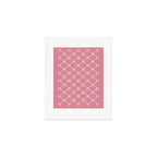 Bows & Ribbons Pattern LI 90s Bubblegum Pink Art Print Gallery Image 1