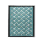 Bows & Ribbons Pattern LIV Teal Green Framed Canvas Print Gallery Image 8