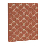 Bows & Ribbons Pattern LVIII Terracotta Orange Canvas Print Gallery Image 8