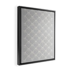 Bows & Ribbons Pattern LX Light Grey Framed Canvas Print Gallery Image 2
