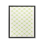 Bows & Ribbons Pattern V Green Framed Canvas Print Gallery Image 8